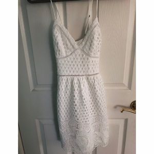 Abercrombie & Fitch White Embroidered Dress